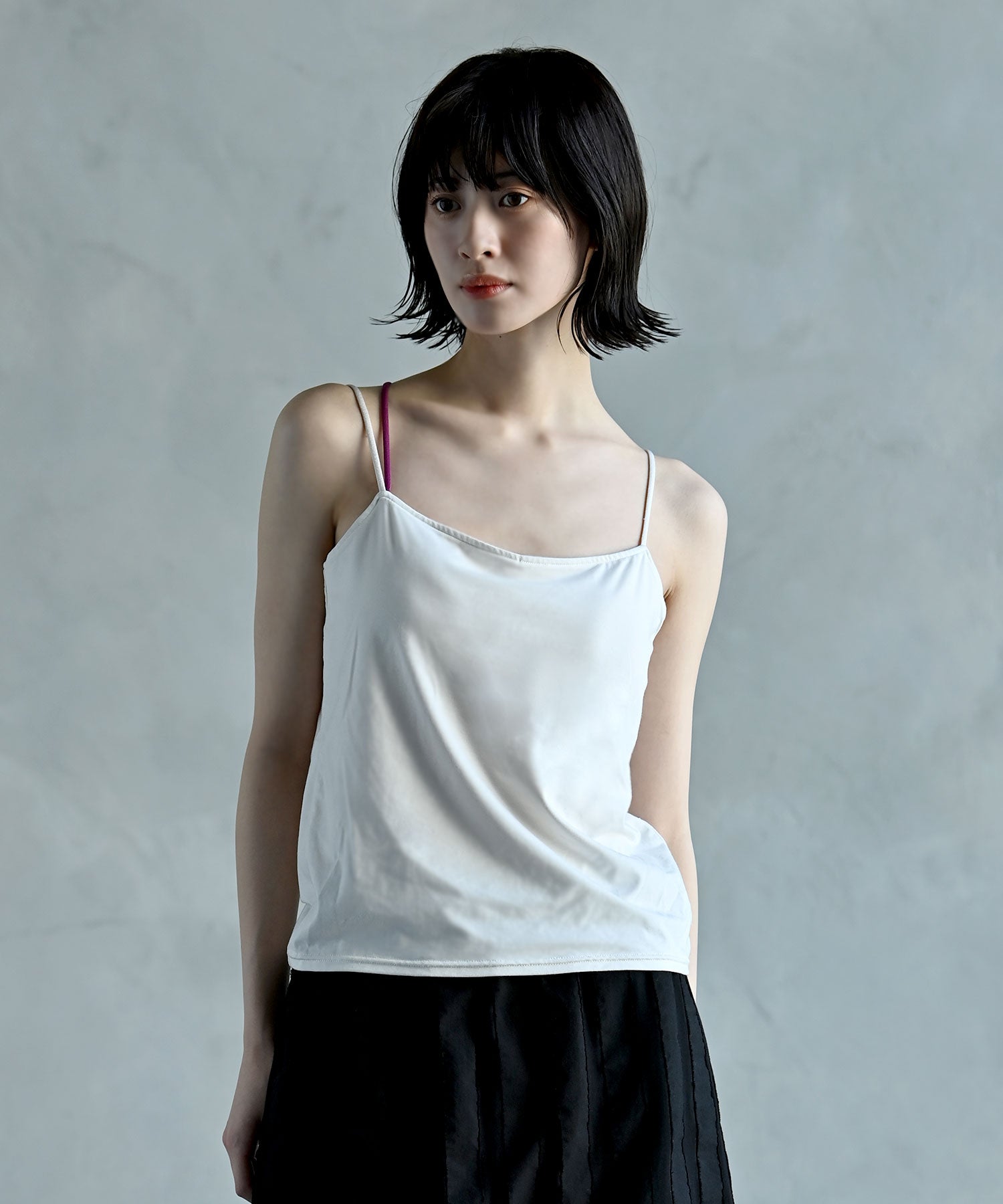 バックシャンカップ付きキャミソールスリーライン/インナー/キャミ