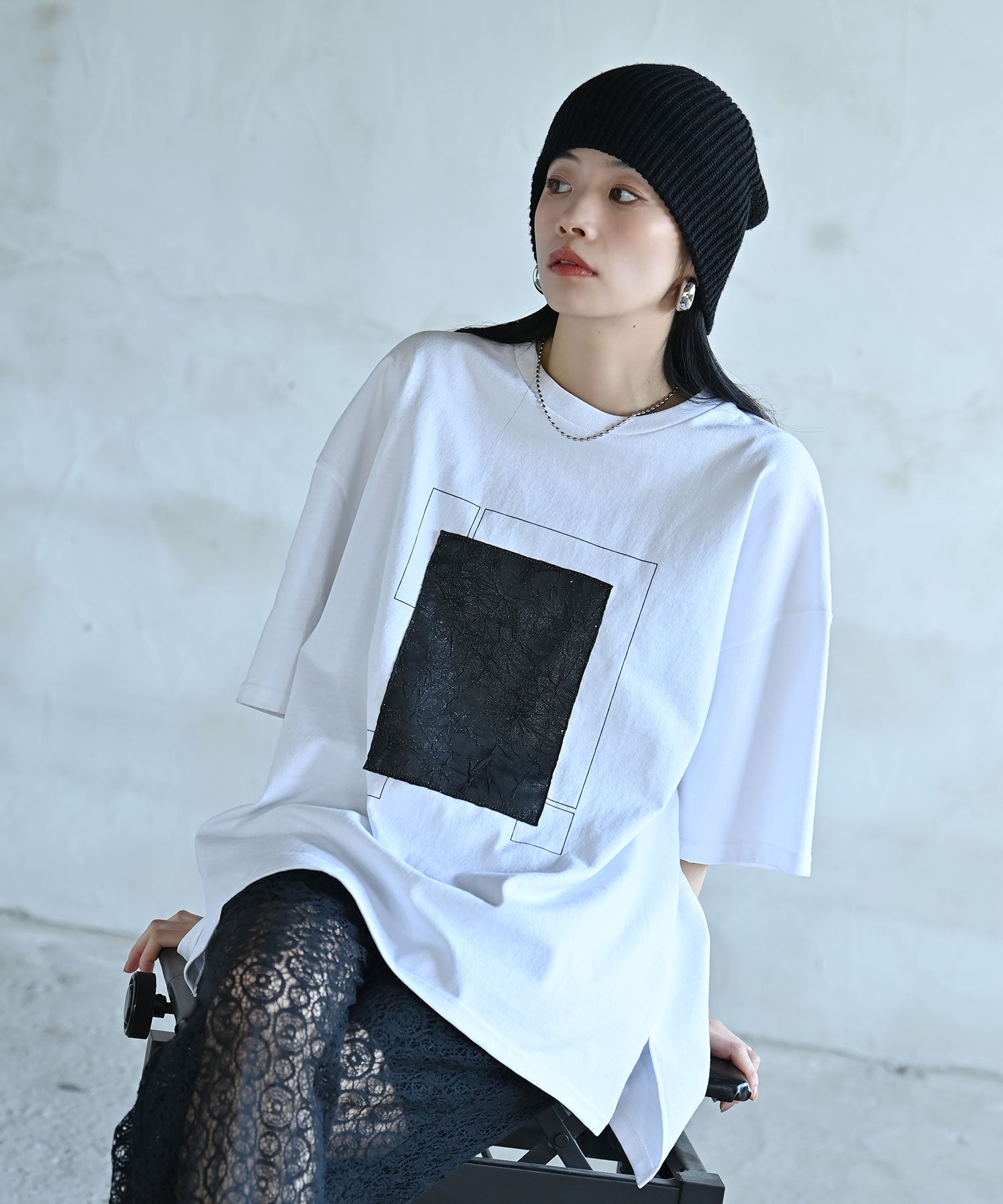 日本製】UNISEX フラグメントグリッドTシャツ – funda mine