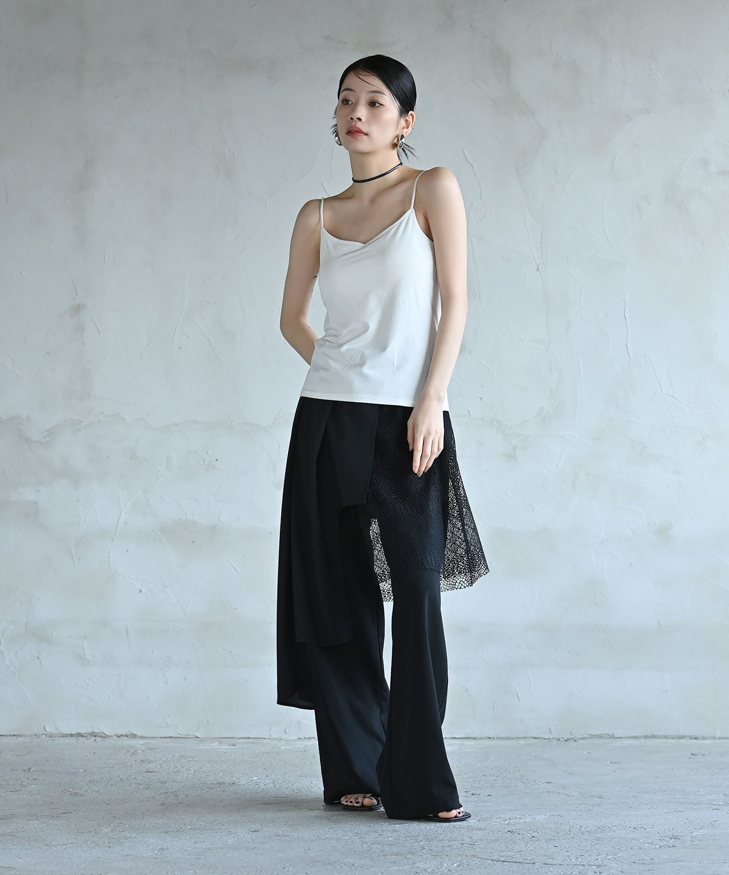 アシンメトリーレイヤードパンツ – funda mine