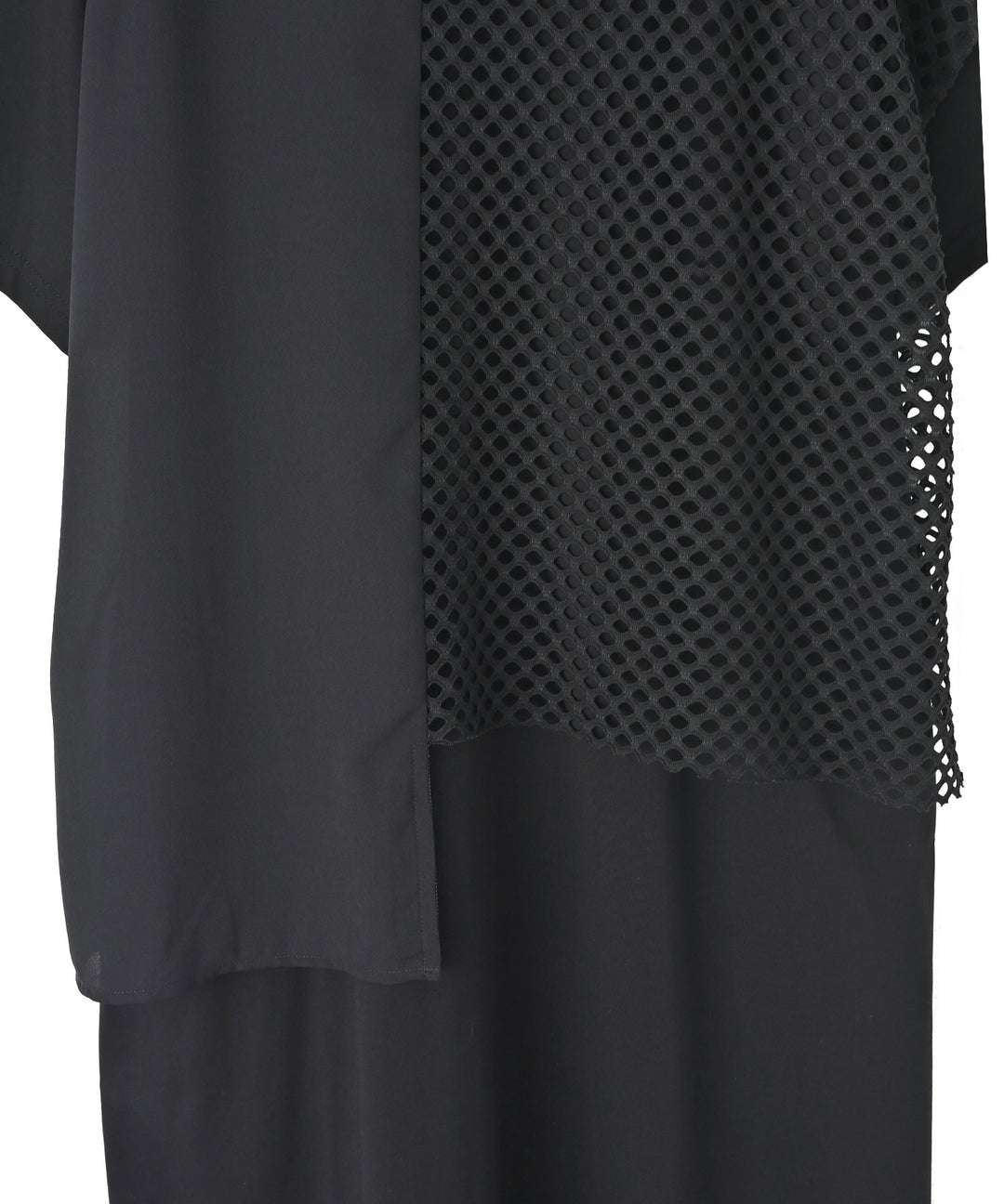 レイヤードメッシュTシャツワンピース