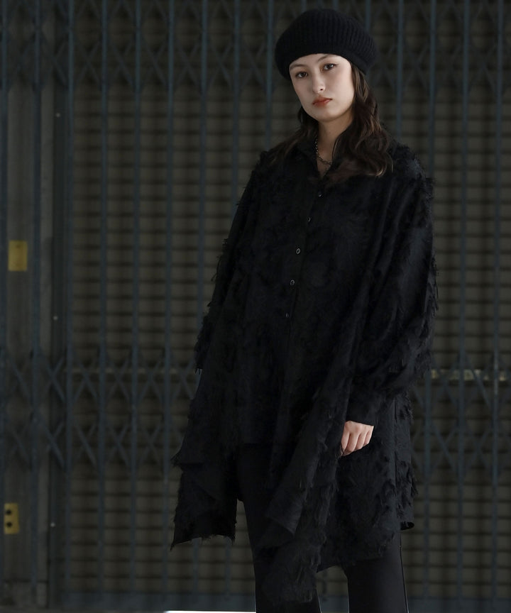 フェザーアシメシャツ