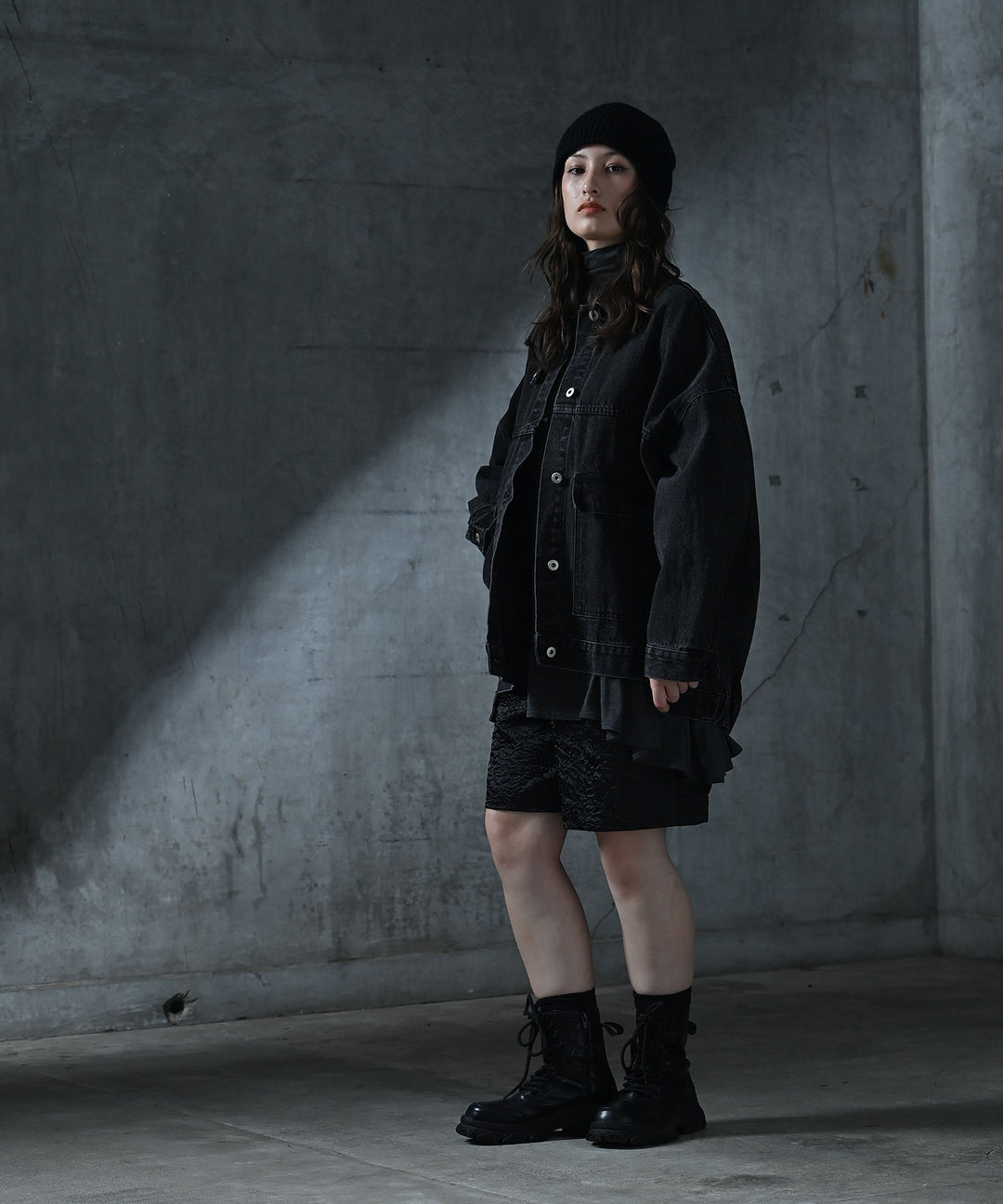 [2WAY] UNISEX ビッグシルエットデニムジャケット