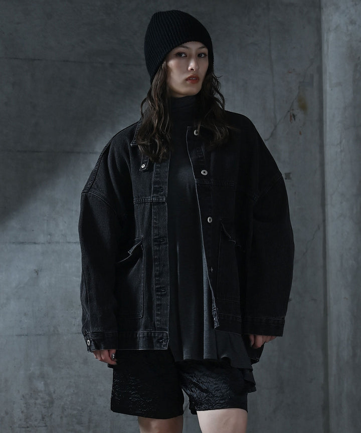 [2WAY] UNISEX ビッグシルエットデニムジャケット