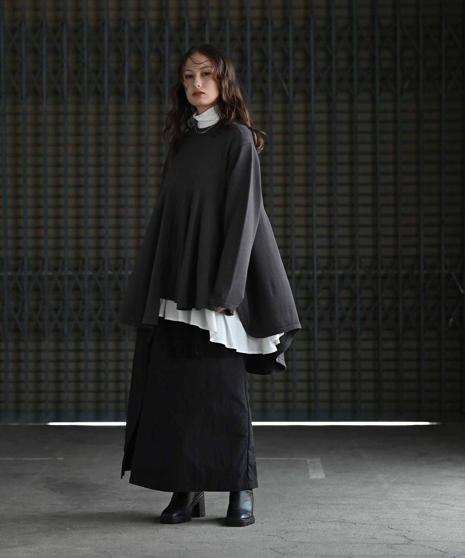 アシンメトリーニットプルオーバー – funda mine