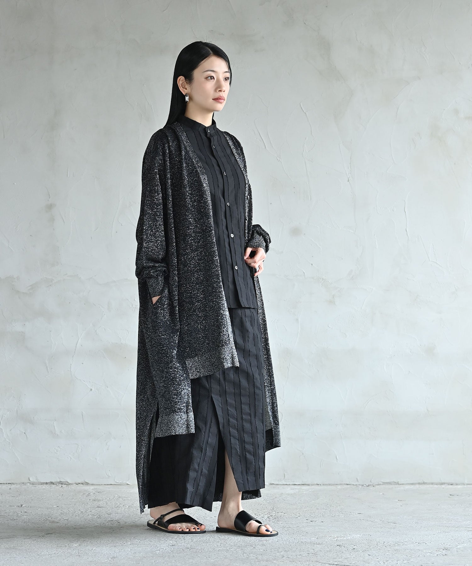 ステラアシメロングカーディガン – funda mine