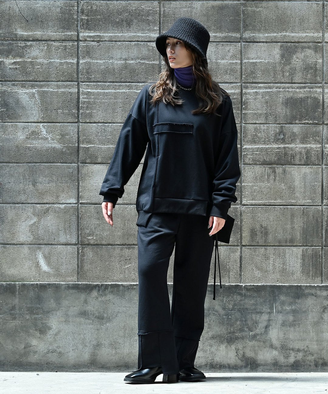 【SETUP可】UNISEX エフォートレス裏毛パンツ