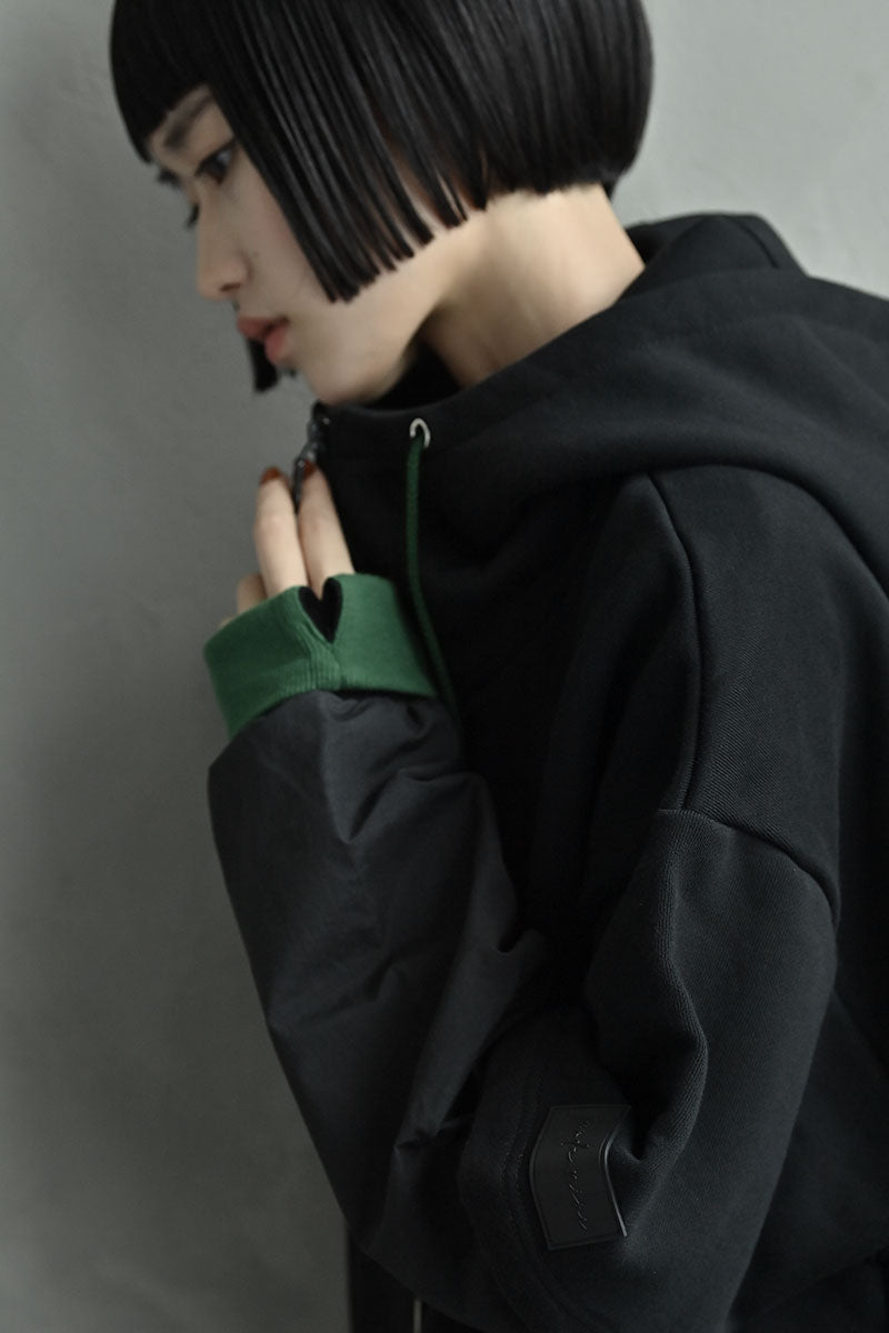 UNISEX 異素材ジップフーディー – funda mine UNISEX 異素材ジップフーディー – funda mine