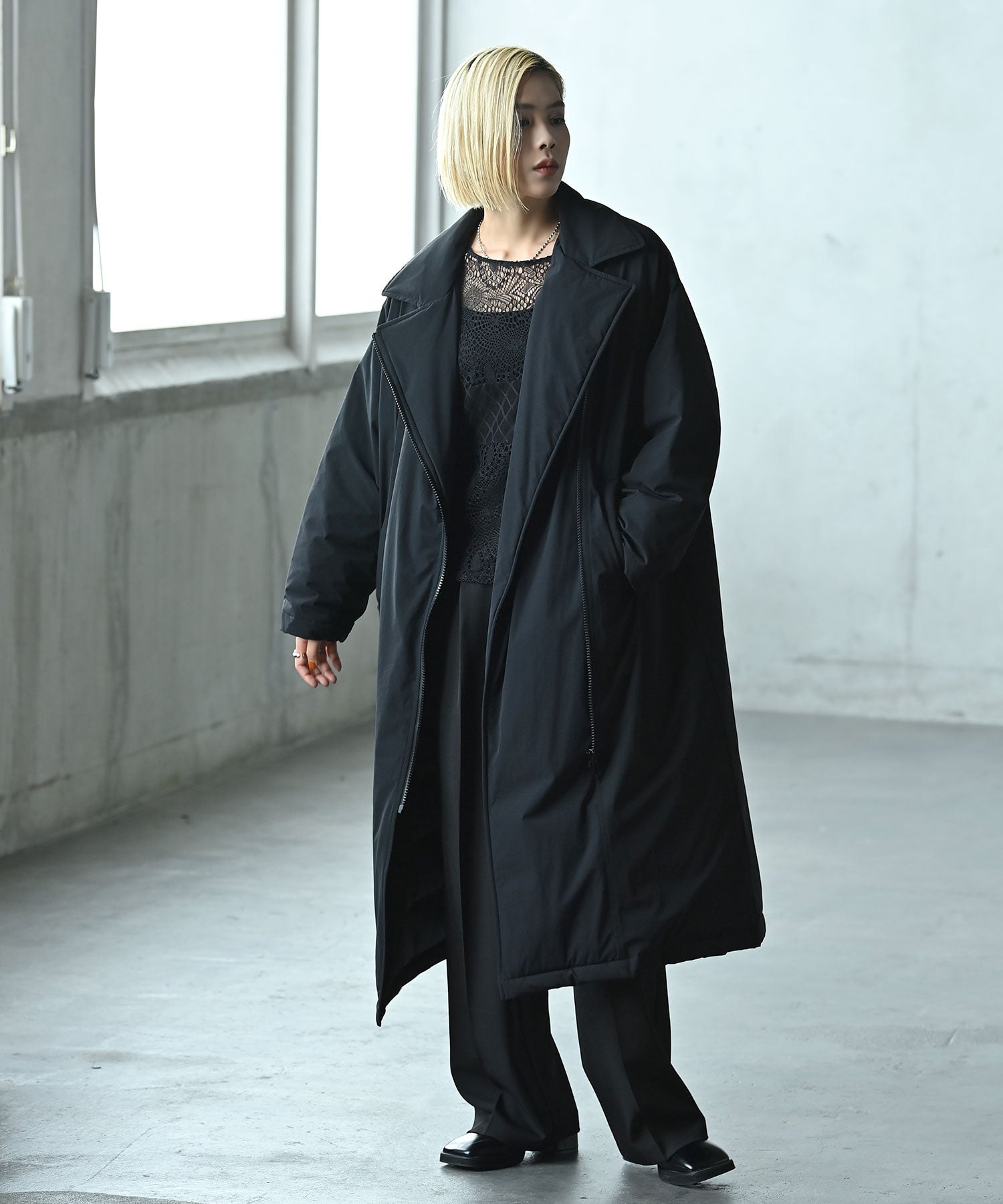 Pont Neuf　ポンヌフ　ダウン　コート　ロング　狐毛皮　2 黒 61jYALIFA7L._AC_UY1000_.jpg