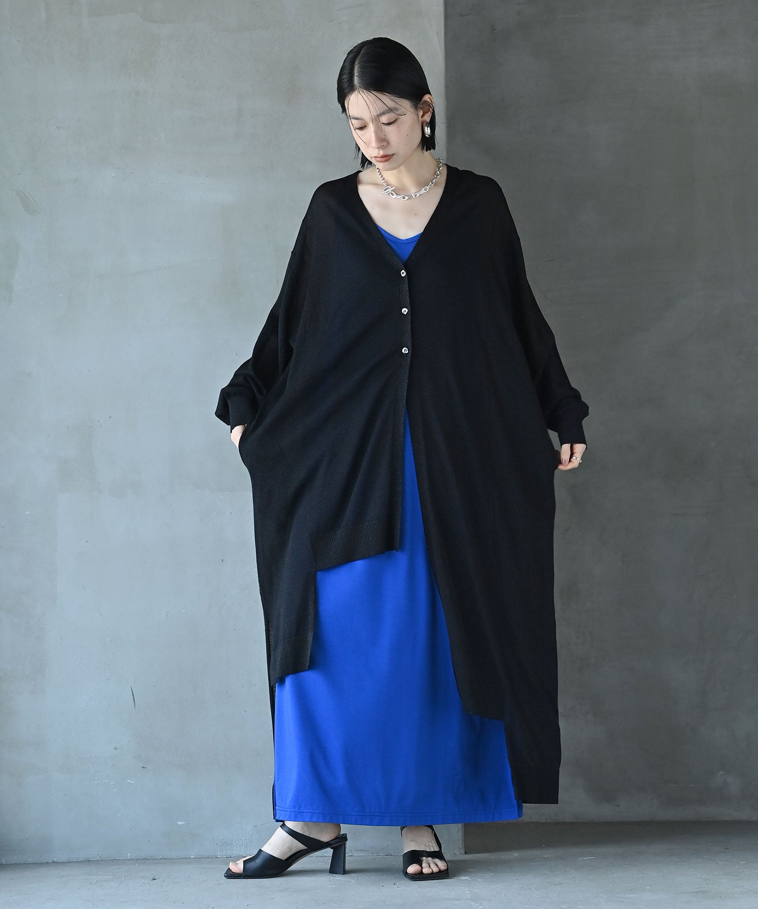 ステラアシメロングカーディガン – funda mine