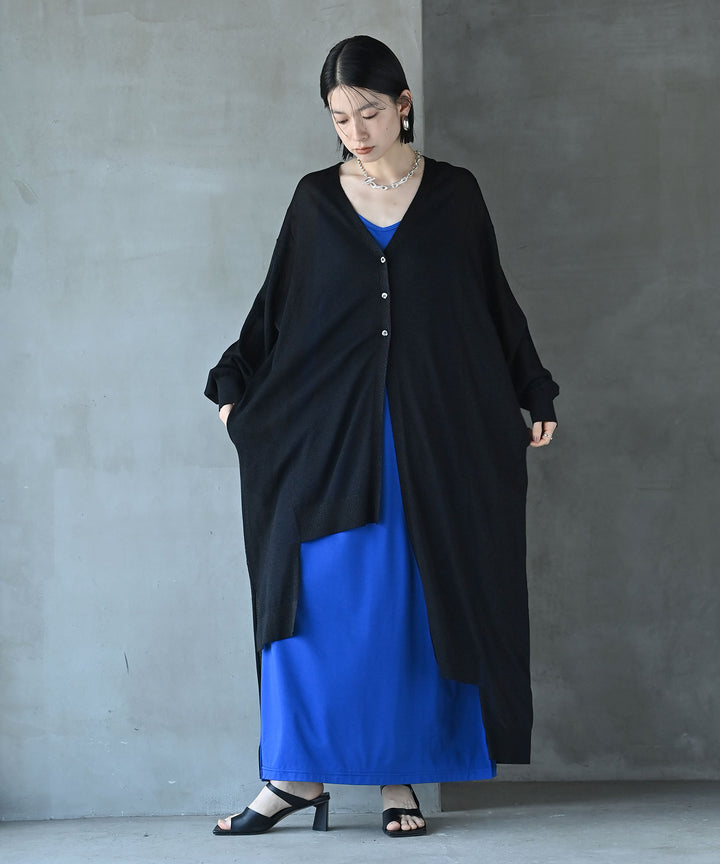 ステラアシメロングカーディガン