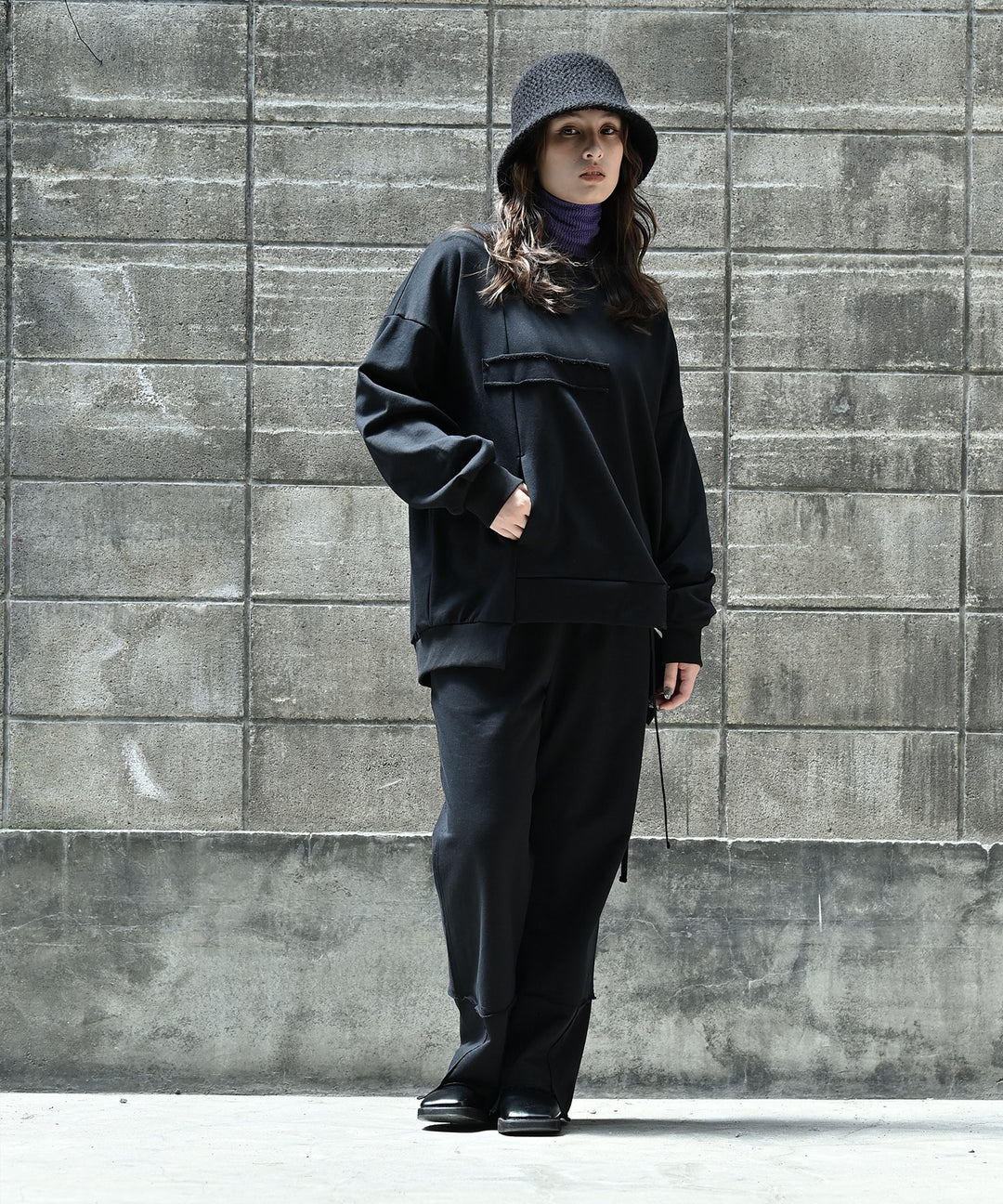 【SETUP可】UNISEX エフォートレス裏毛パンツ