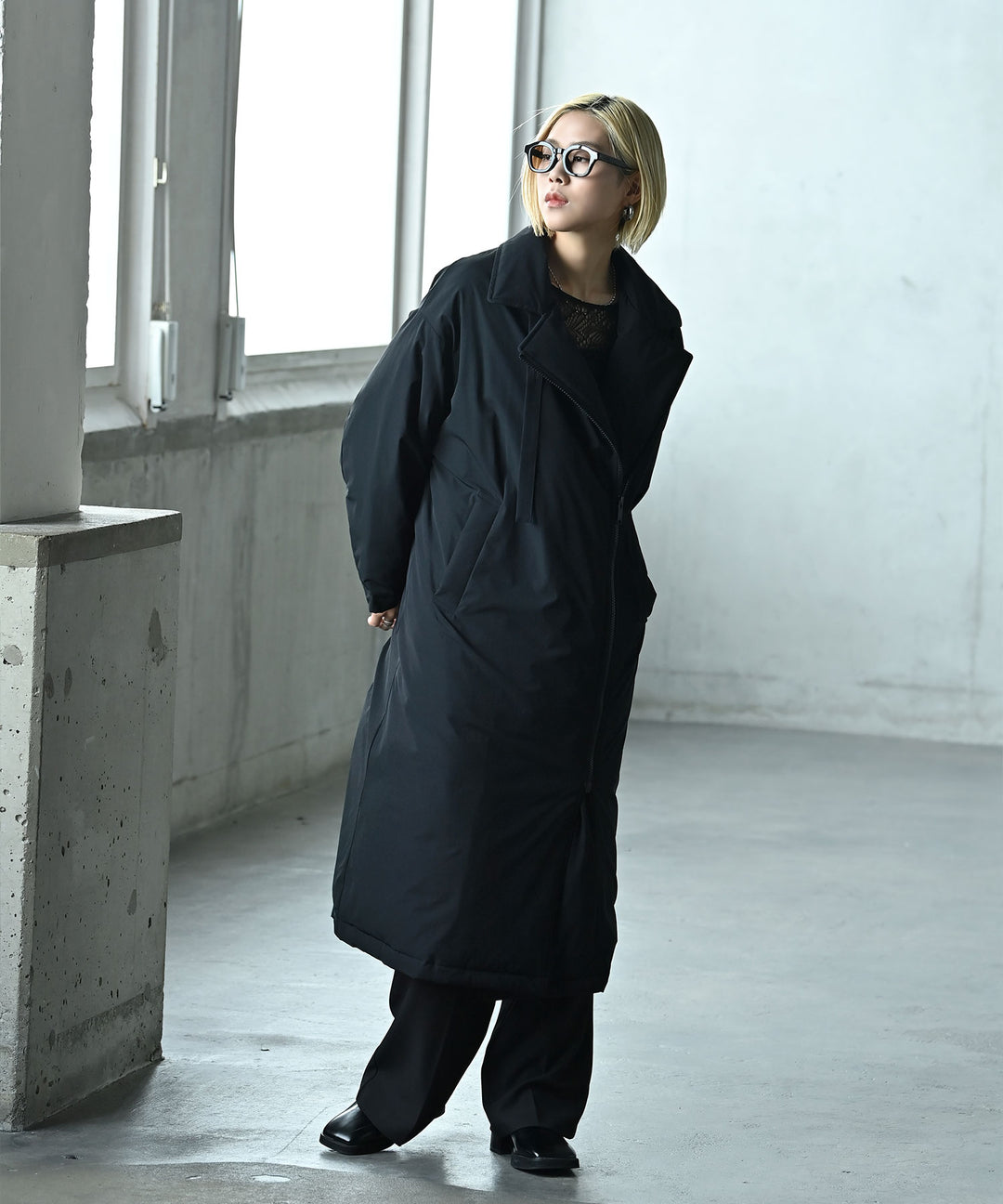 UNISEX　2WAYロングダウンコート