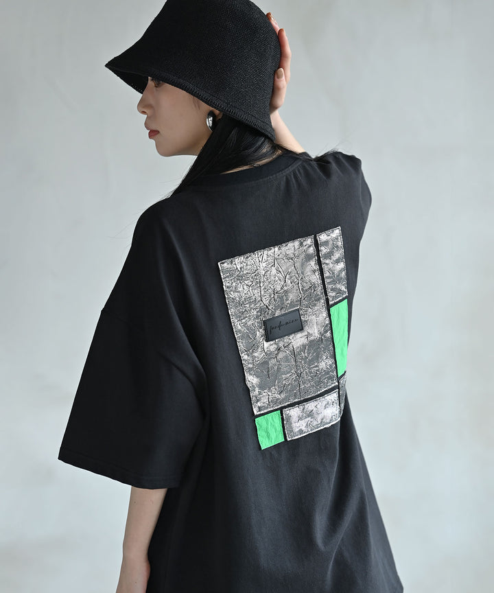 【日本製】UNISEX フラグメントグリッドTシャツ