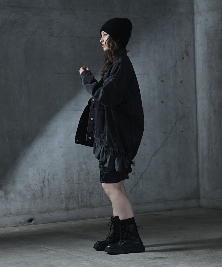 [2WAY] UNISEX ビッグシルエットデニムジャケット