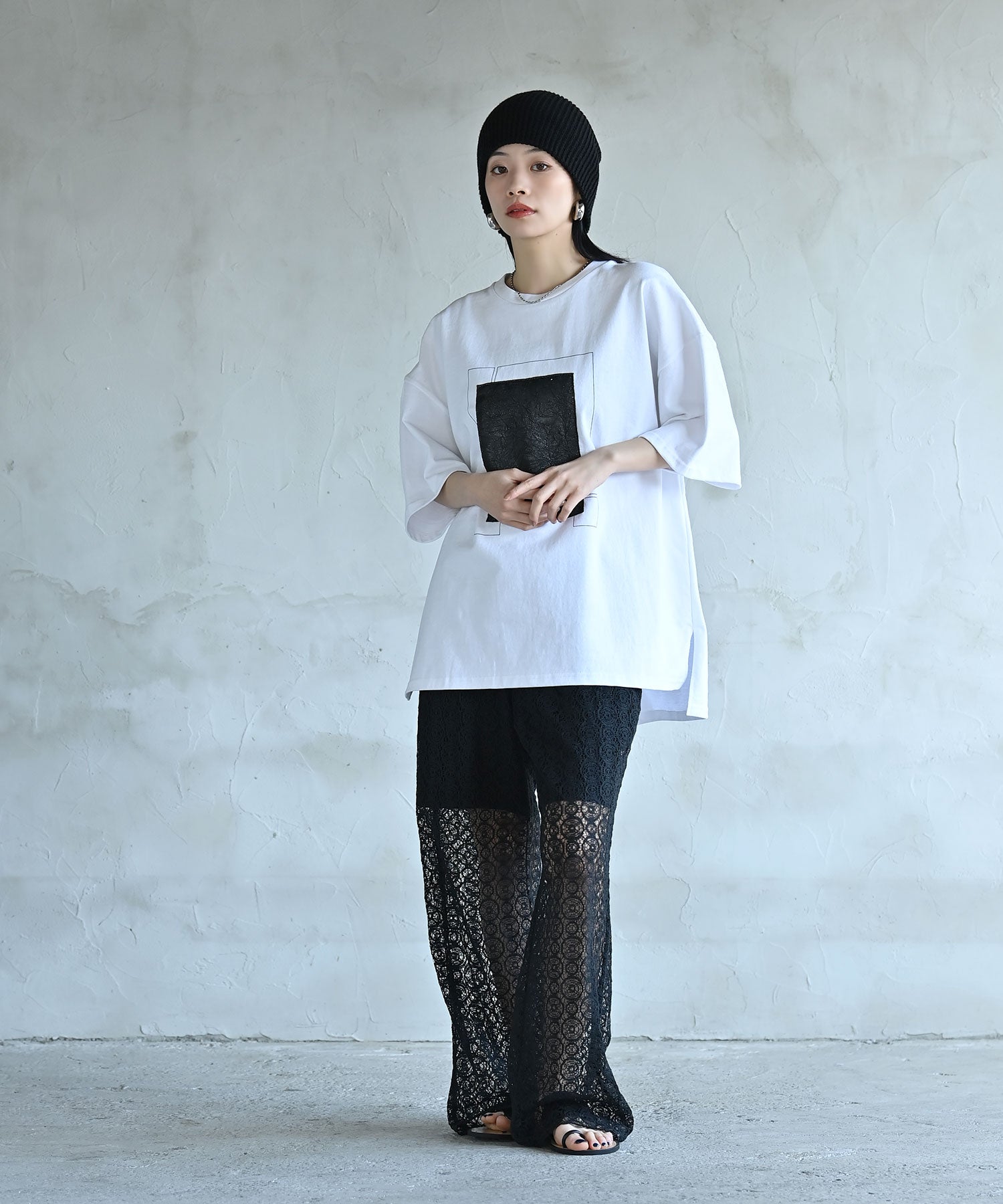 日本製】UNISEX フラグメントグリッドTシャツ – funda mine