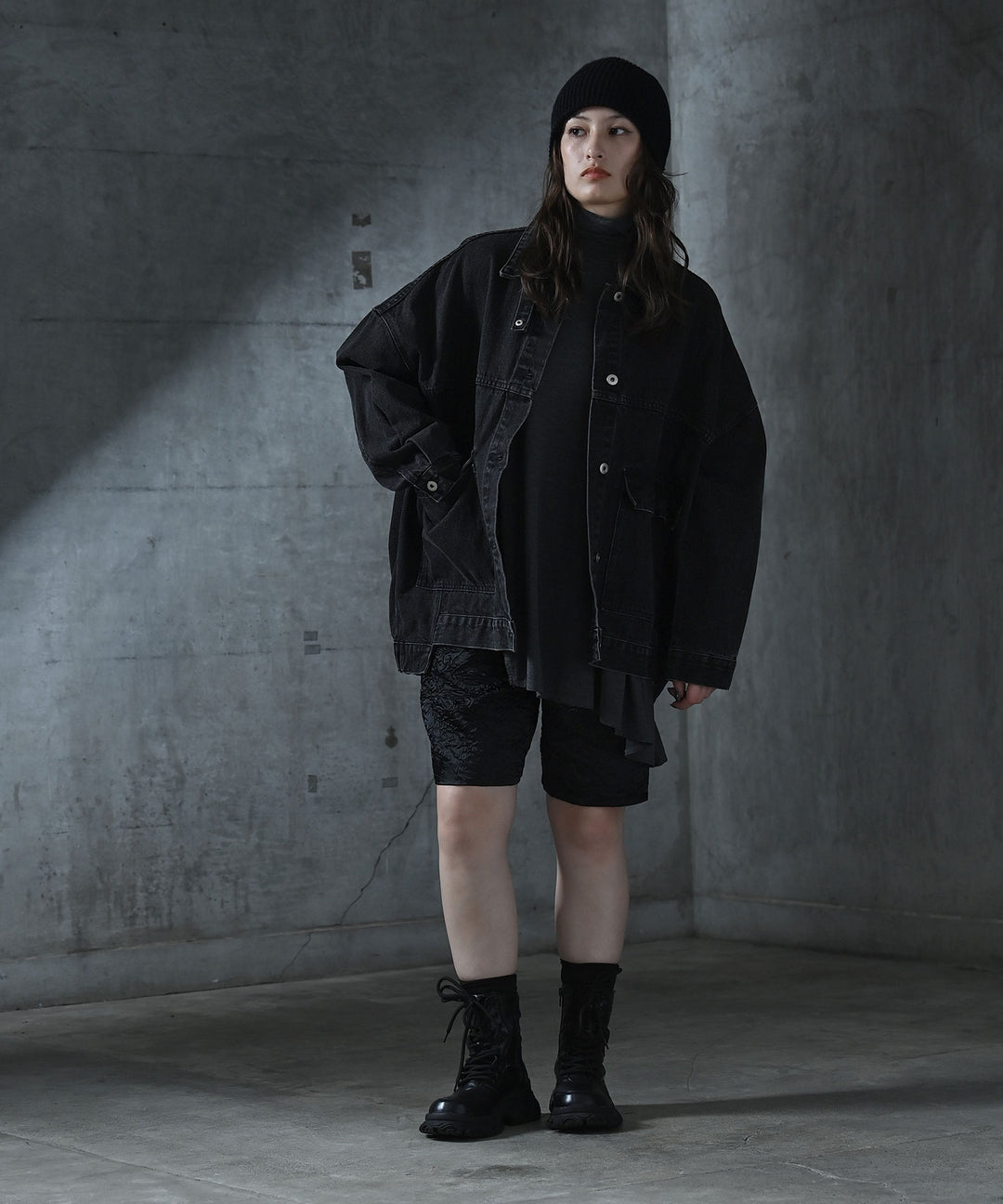 [2WAY] UNISEX ビッグシルエットデニムジャケット