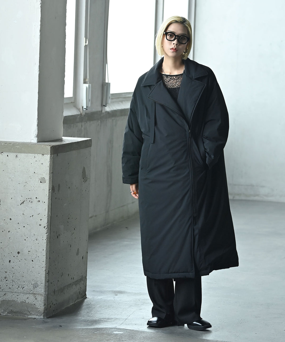 UNISEX　2WAYロングダウンコート
