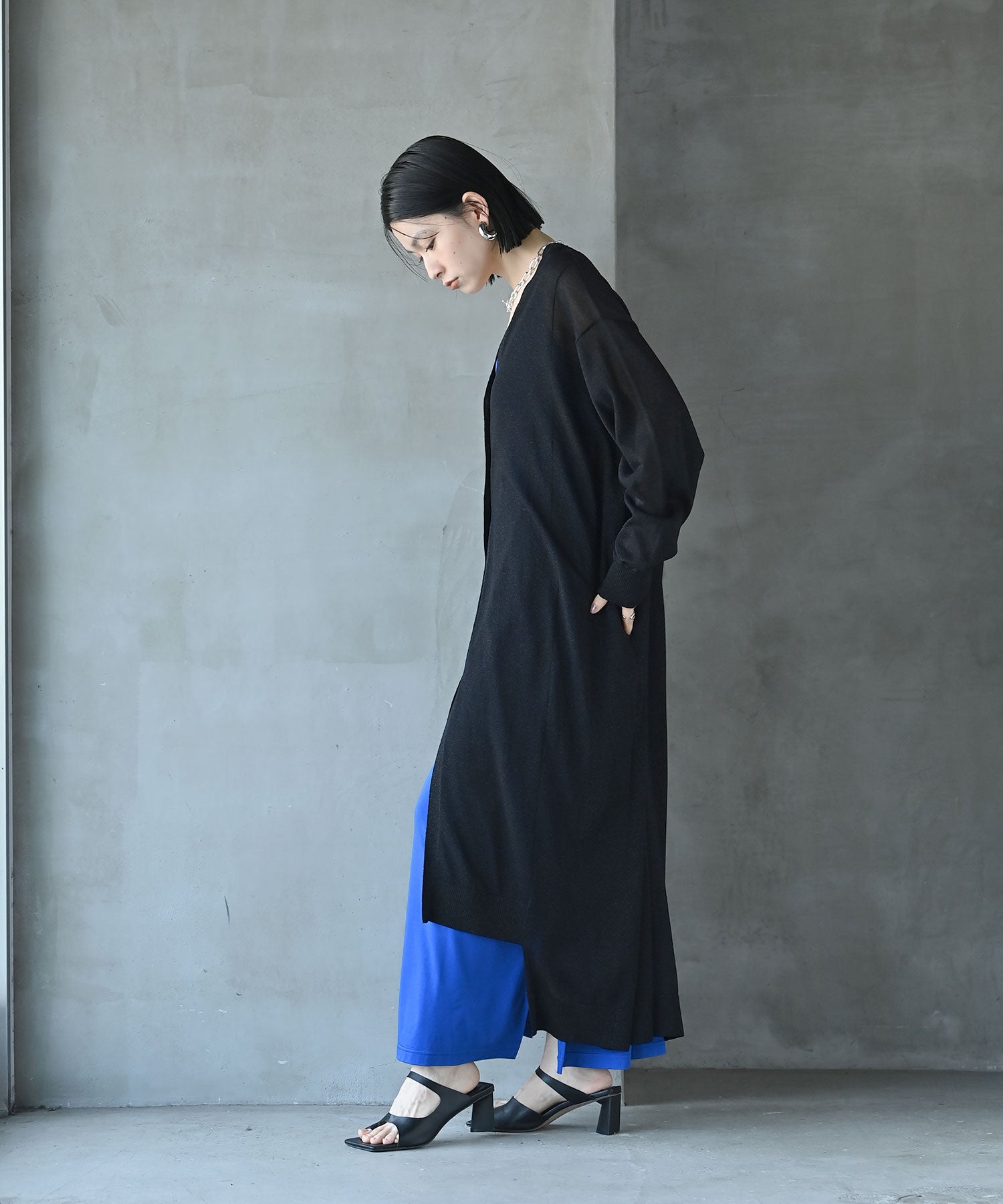 ステラアシメロングカーディガン – funda mine