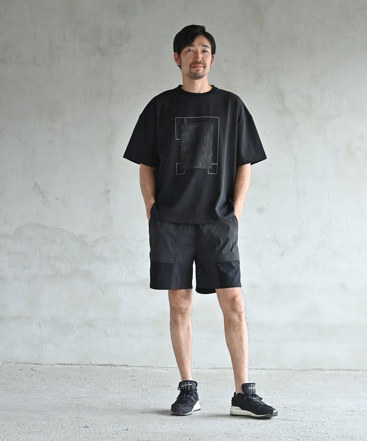 【日本製】UNISEX フラグメントグリッドTシャツ