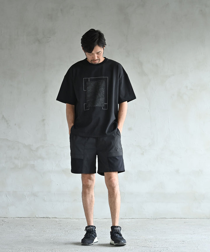 【日本製】UNISEX フラグメントグリッドTシャツ