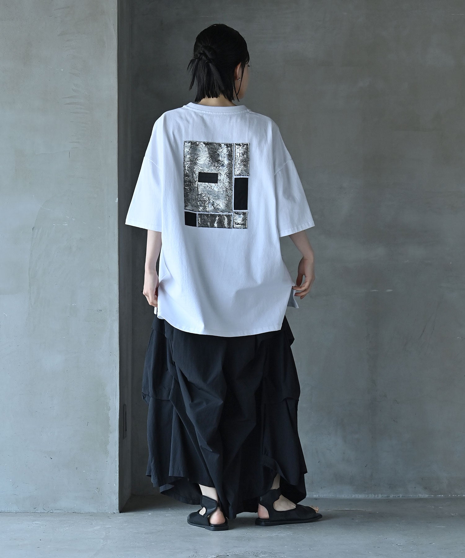 日本製】UNISEX フラグメントグリッドTシャツ – funda mine