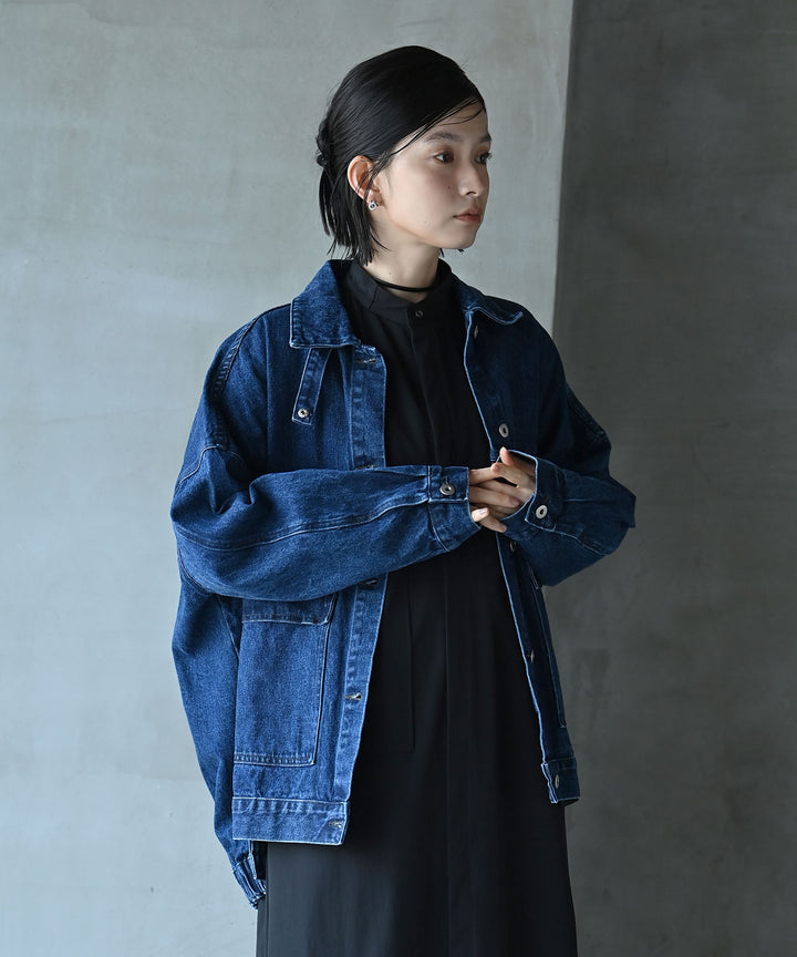 [2WAY] UNISEX ビッグシルエットデニムジャケット