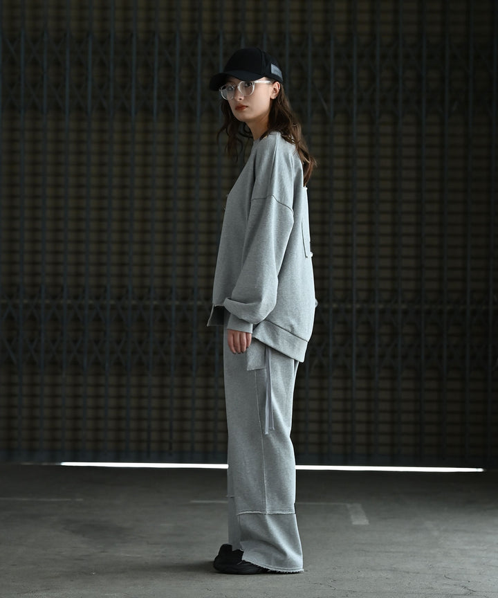 【SETUP可】UNISEX エフォートレス裏毛パンツ