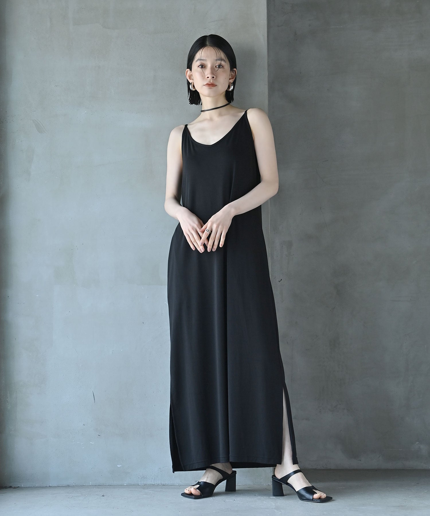 funda mine[カップ付き]まるVネックキャミワンピース カップ付き]まるVネックキャミワンピース – funda mine