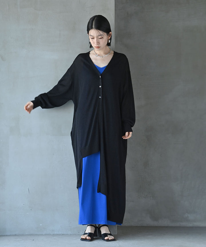 ステラアシメロングカーディガン