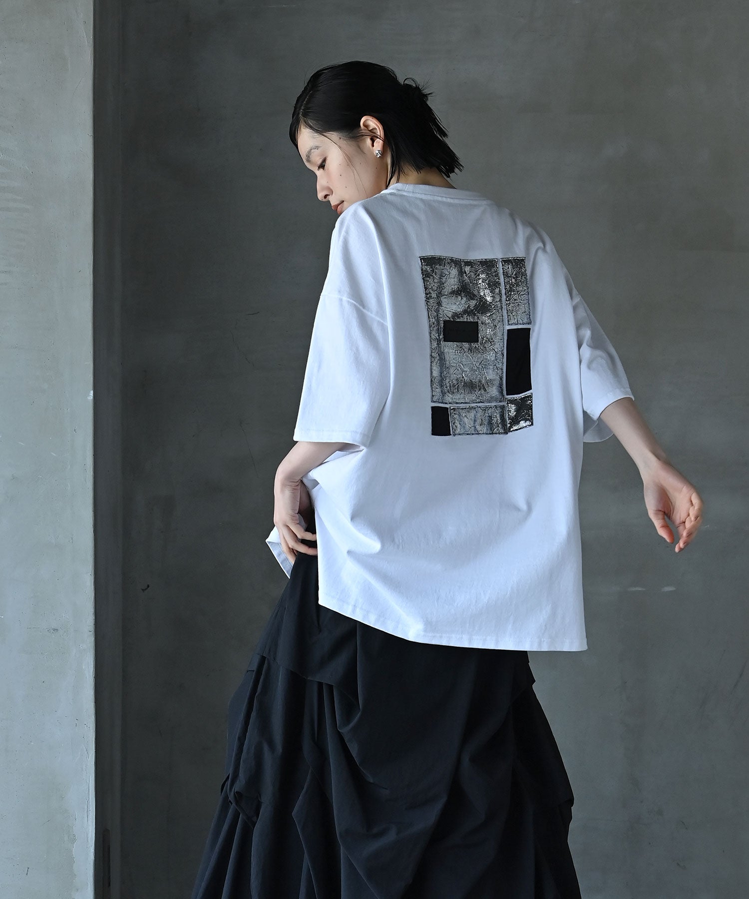 funda mineファンダマインUNISEX フラグメントグリッドTシャツ 日本製】UNISEX フラグメントグリッドTシャツ – funda mine