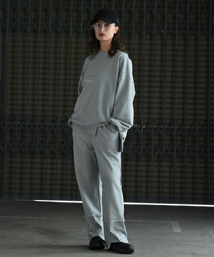 【SETUP可】UNISEX エフォートレス裏毛パンツ
