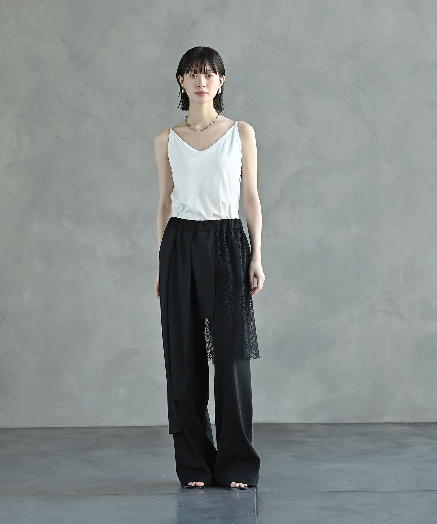 アシンメトリーレイヤードパンツ – funda mine