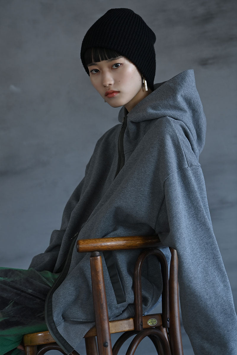 UNISEX スイッチングジップフーディー – funda mine