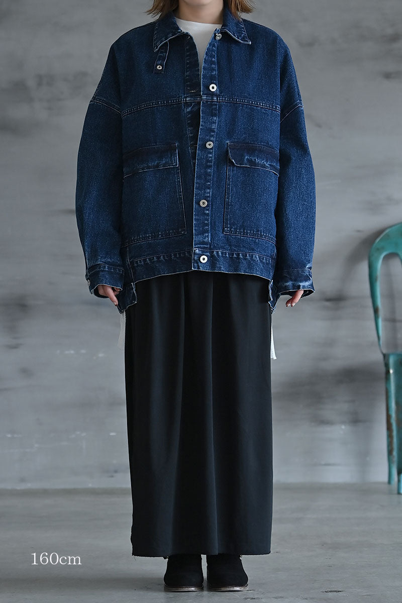 2WAY] UNISEX ビッグシルエットデニムジャケット – funda mine