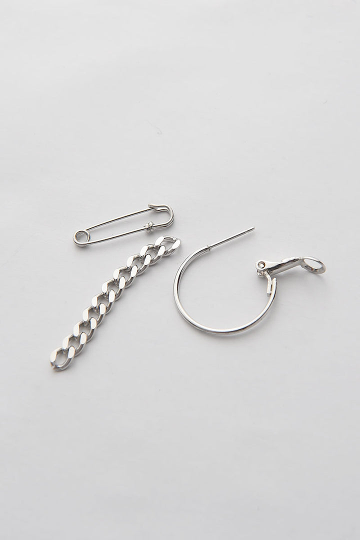 2WAYピン×チェーンピアス